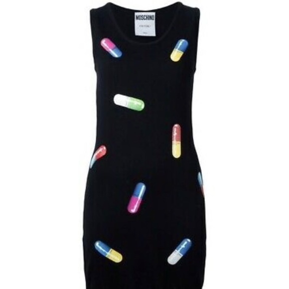 Holiday SALE 🎁 Moschino “Just say MoschiNO” pill dress - Picture 2 of 8